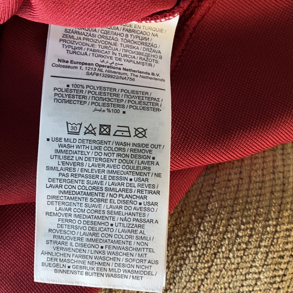 Nike Red Sweatshirt with White Accents - Picture 6 of 7